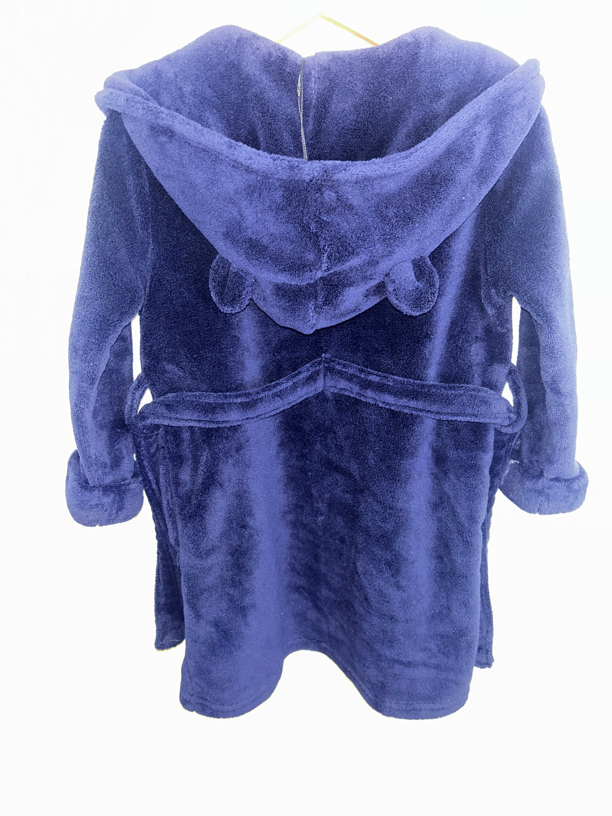 Blue fleece robe 4y