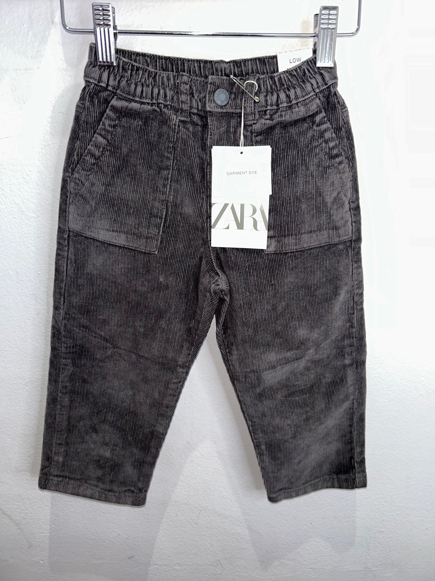 Wide leg ash corduroy pants 18-24m NEW