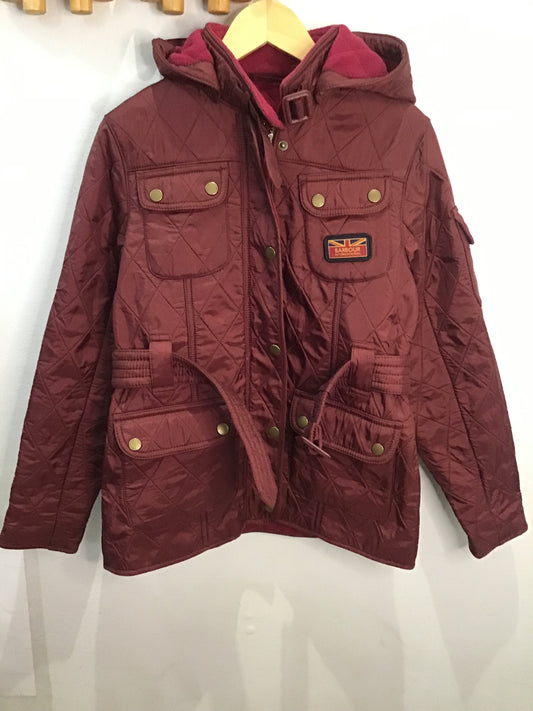 Barbour maroon spring/fall jacket 10-11y