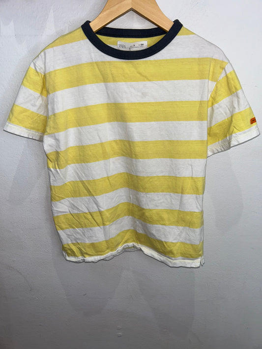 Yellow striped tee 9y