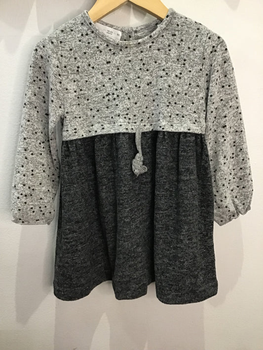 Grey knit dress 18-24m
