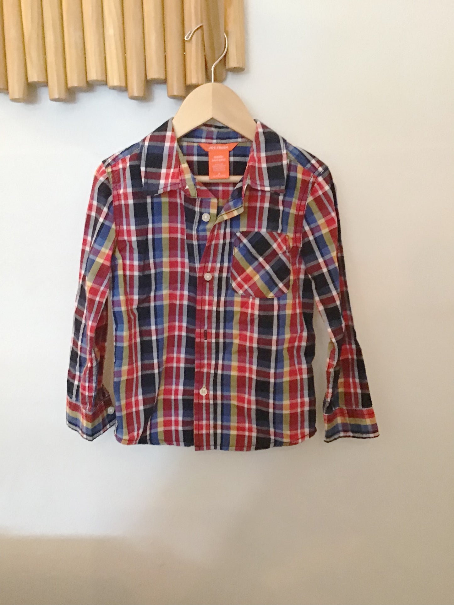 Red checkered shirt 4y