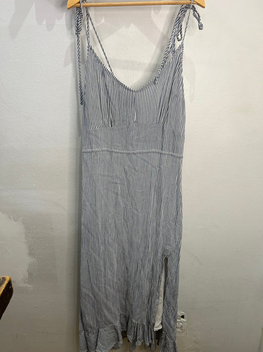 Abercrombie blue stripe slit dress- adult M