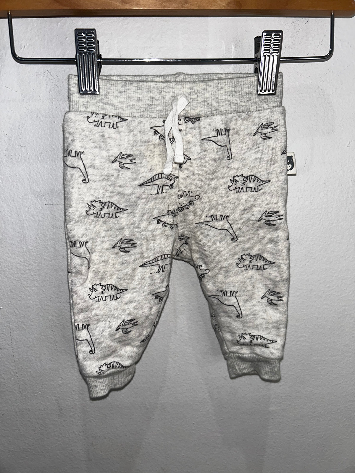 Dinos melange pants 0-3m