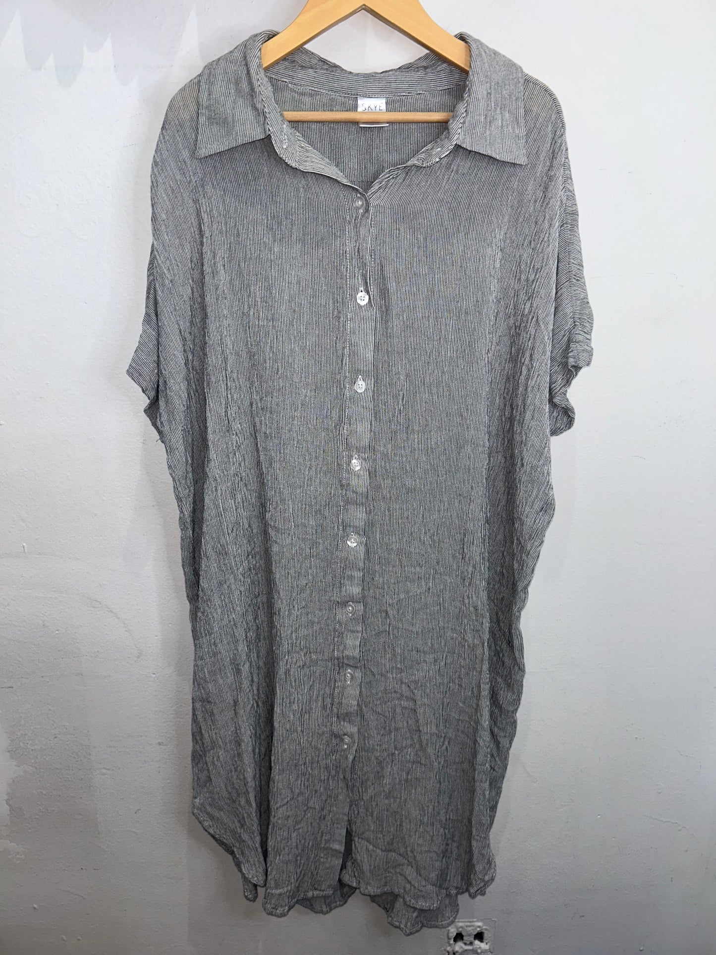 Skye stripe breezy shirt dress- adult S/M