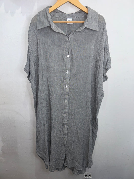 Skye stripe breezy shirt dress- adult S/M