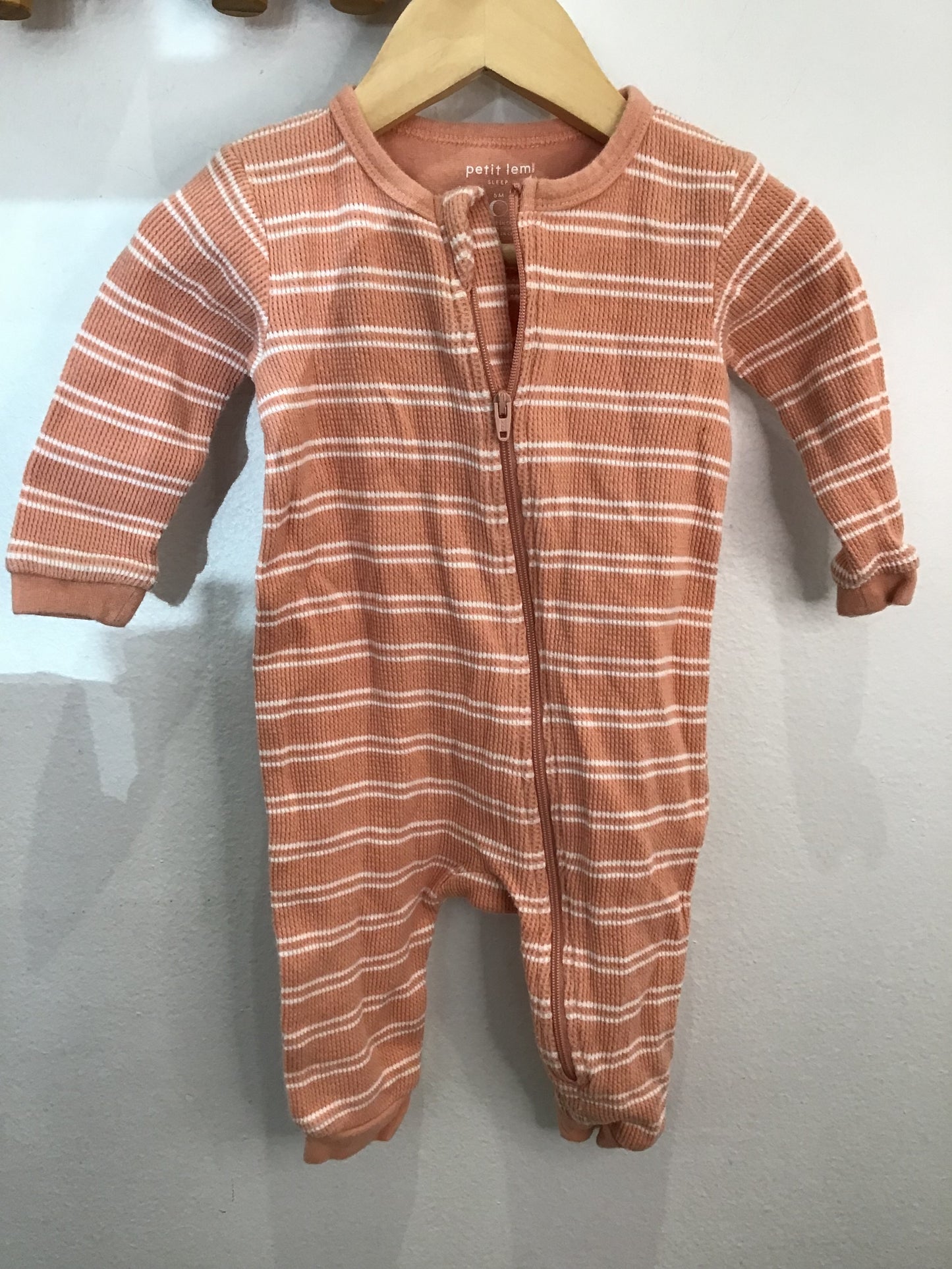 Sleeper peach waffle 6m