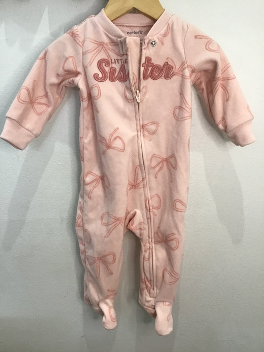 Little sister fleece sleeper 6m