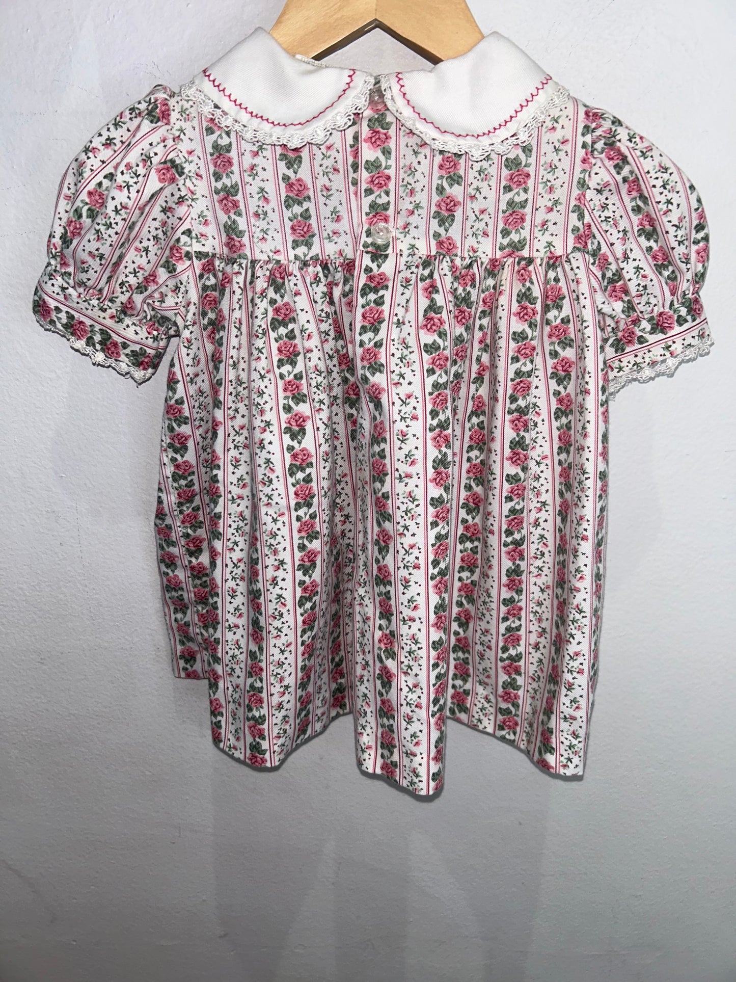 Vintage roses dress 12m