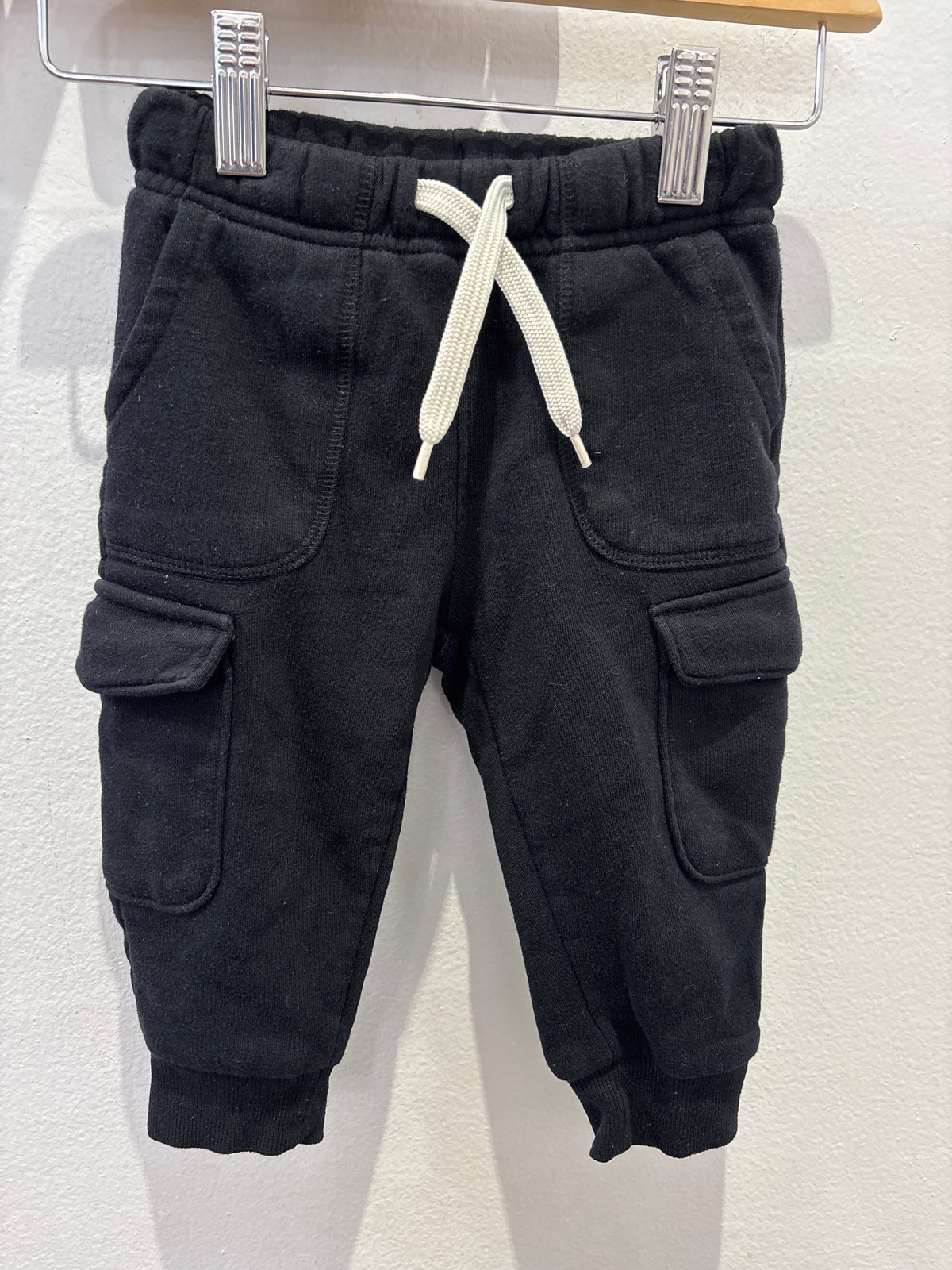 Black pocket joggers 18-24m