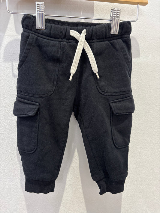 Black pocket joggers 18-24m