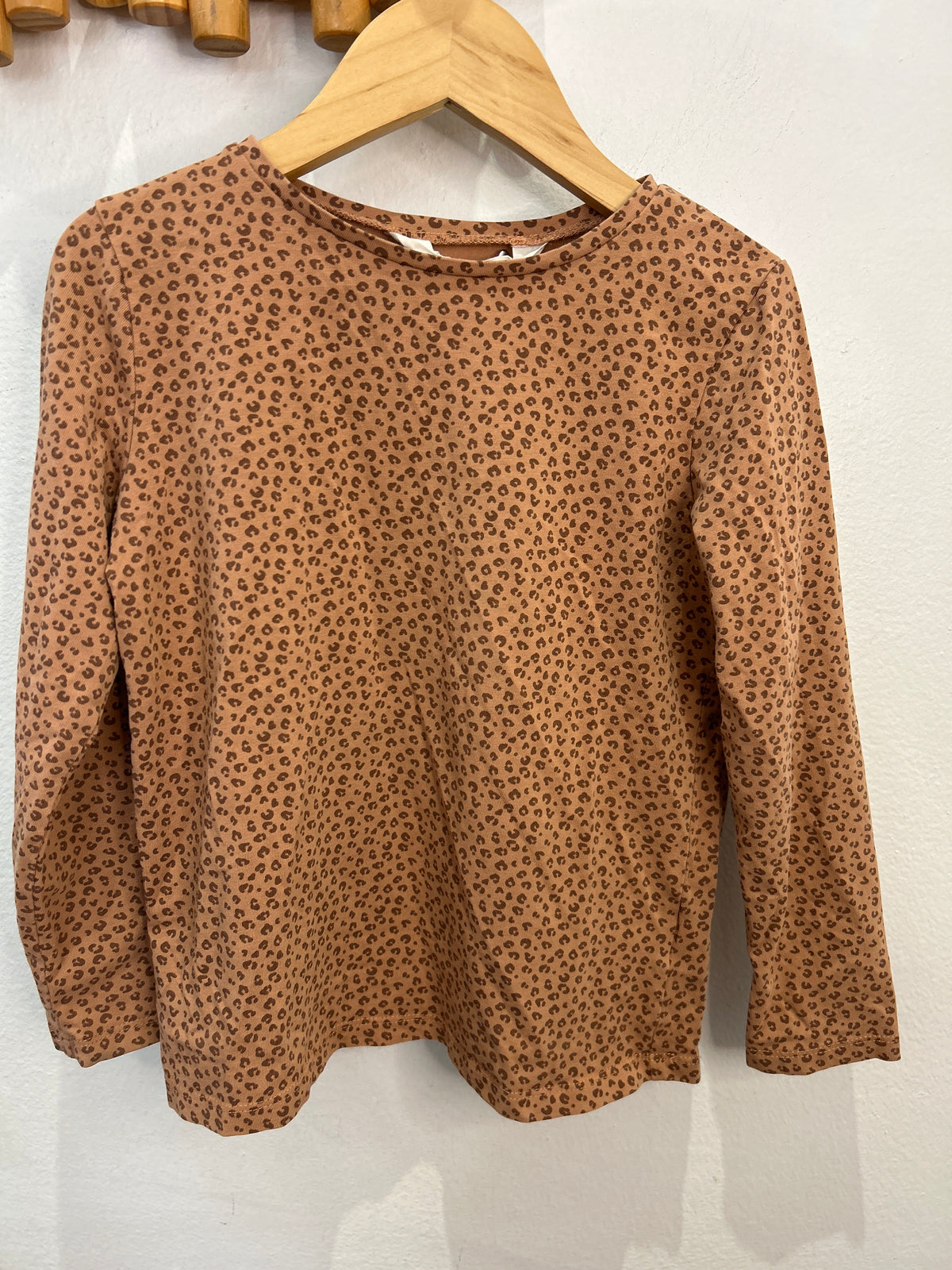 Leopard print longsleeve 4-6y