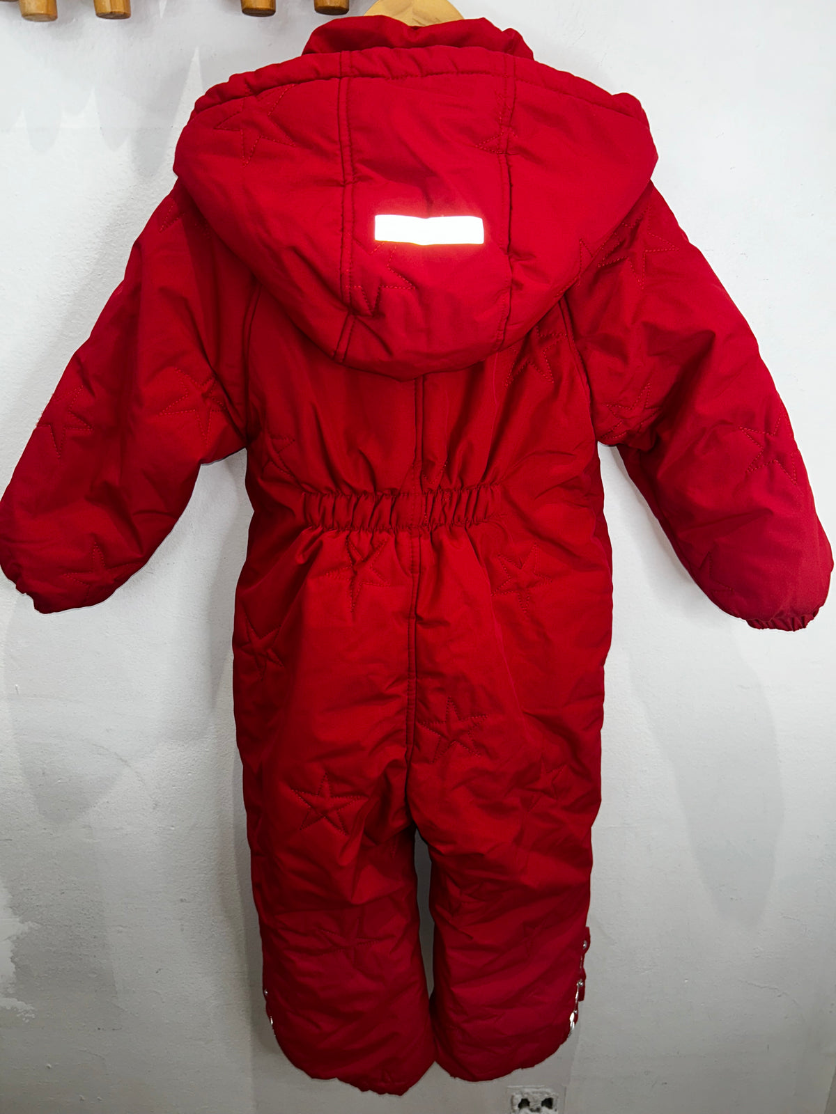 Red snowsuit 4-5y