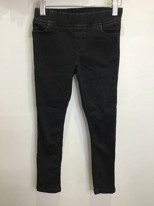 Pants black stretchy pull-on 6y