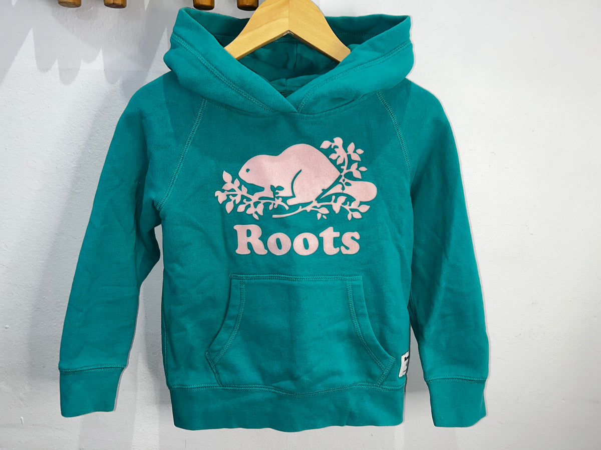 Roots teal hoodie 5-6y