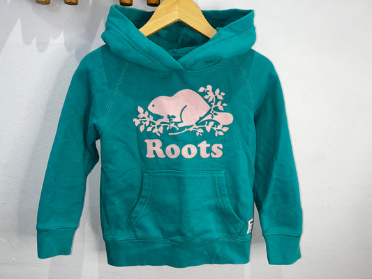 Roots teal hoodie 5-6y