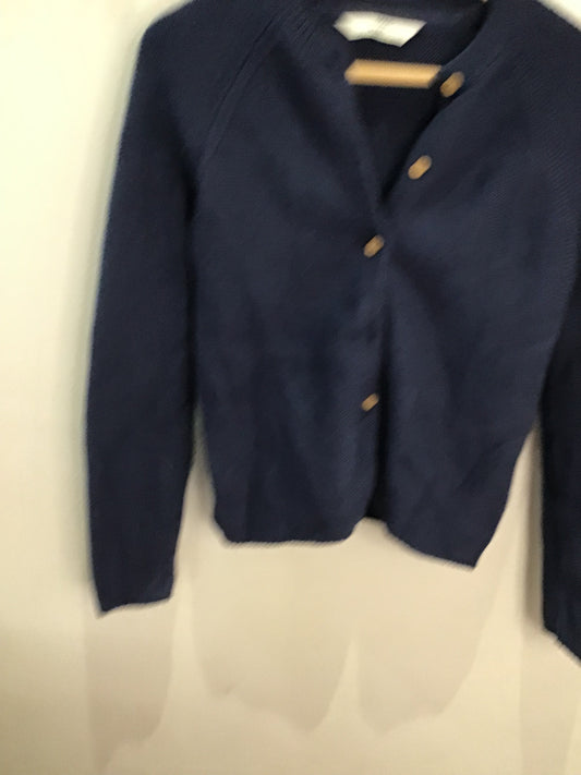 Blue knit caridgan 6-7y
