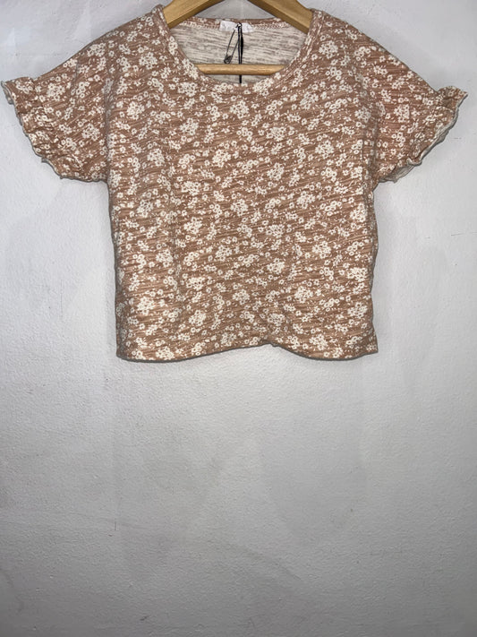 Jamie Kay brown crop tee 3y