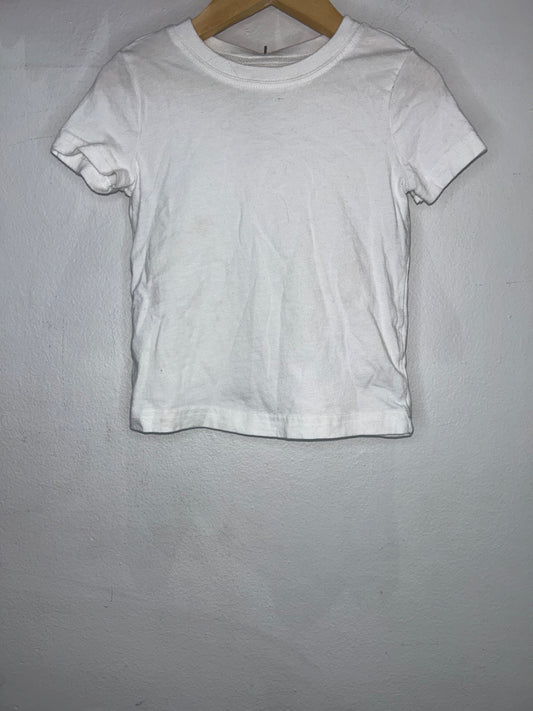 Classic white fitted tee 2-3y