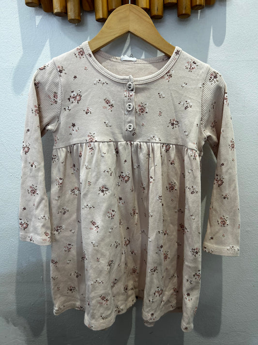 Jamie Kay light pink floral dress 4y