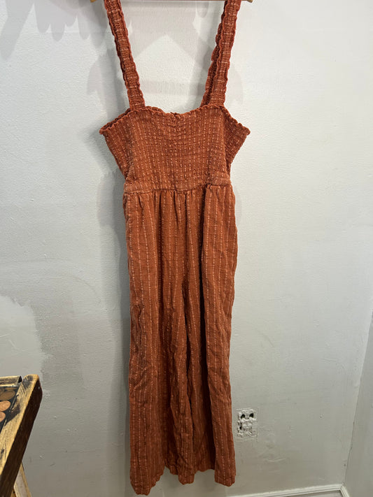Rust breezy romper- adult S