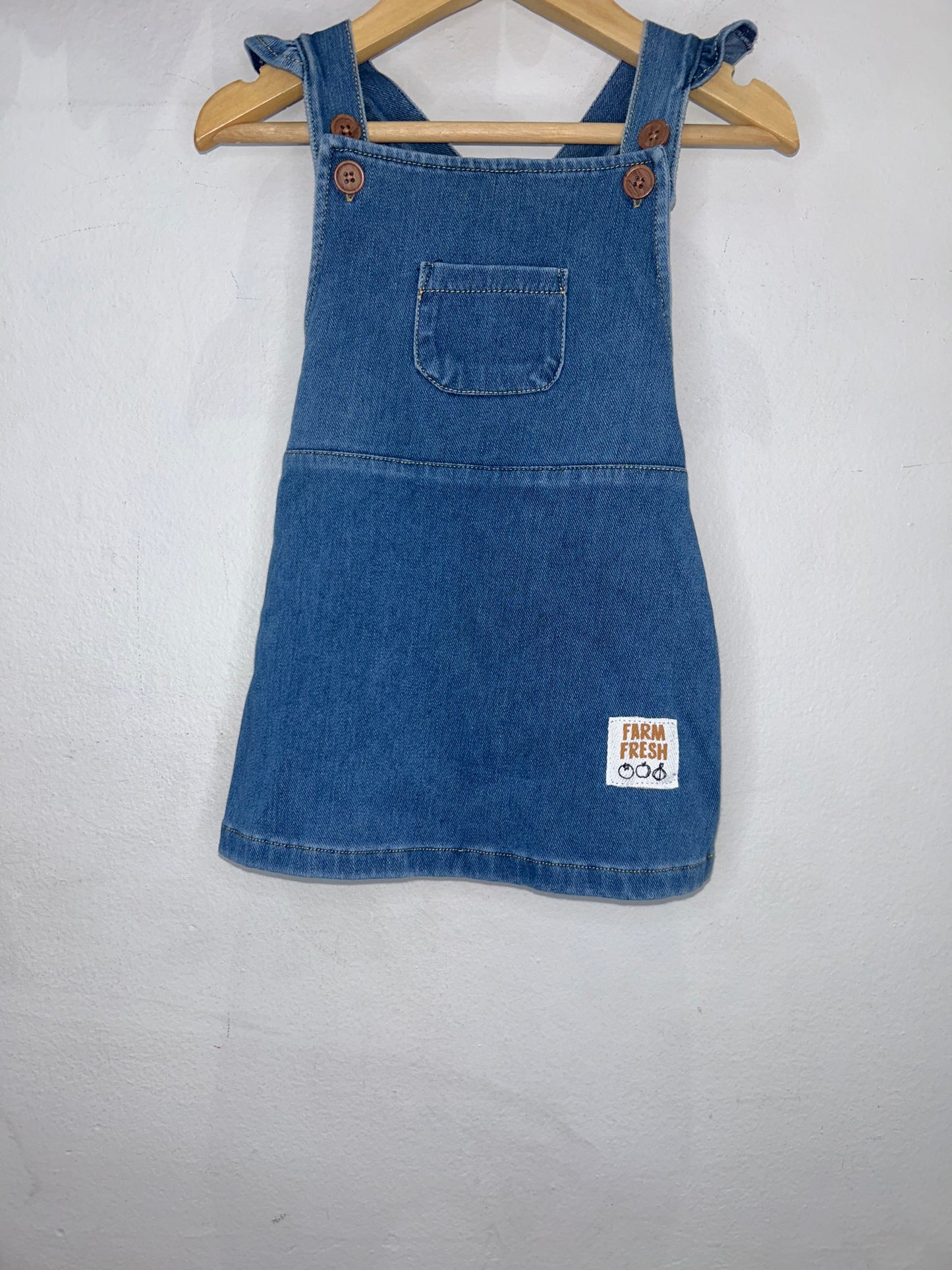 Denim Overall Dress 12-18m