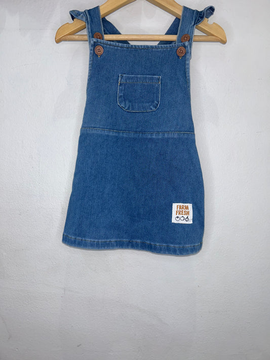 Denim Overall Dress 12-18m