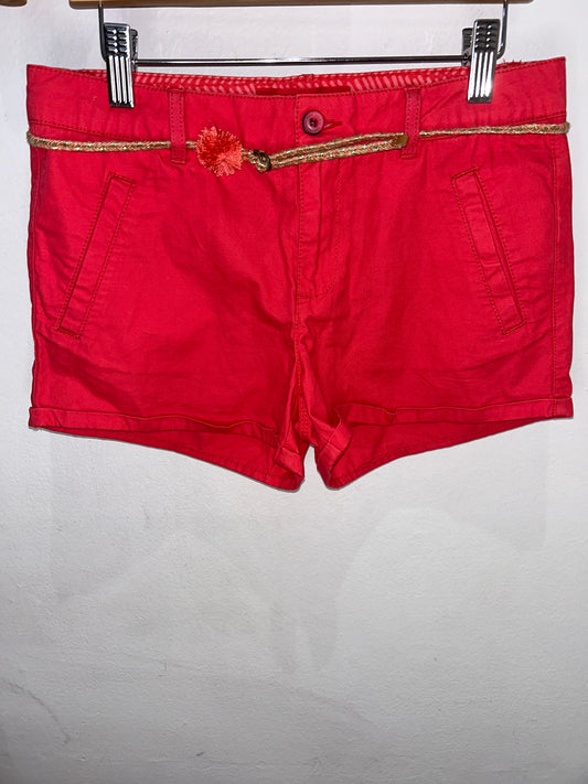 Coral chino shorts 11-12y