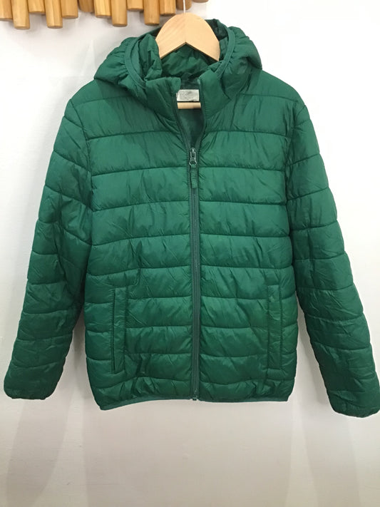 Green lightweight puffer 8-10y