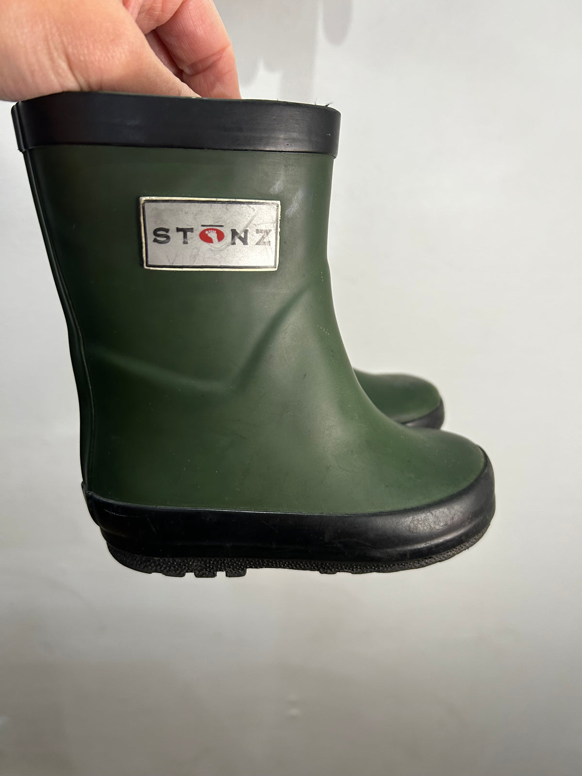 C4 green Stonz rainboots