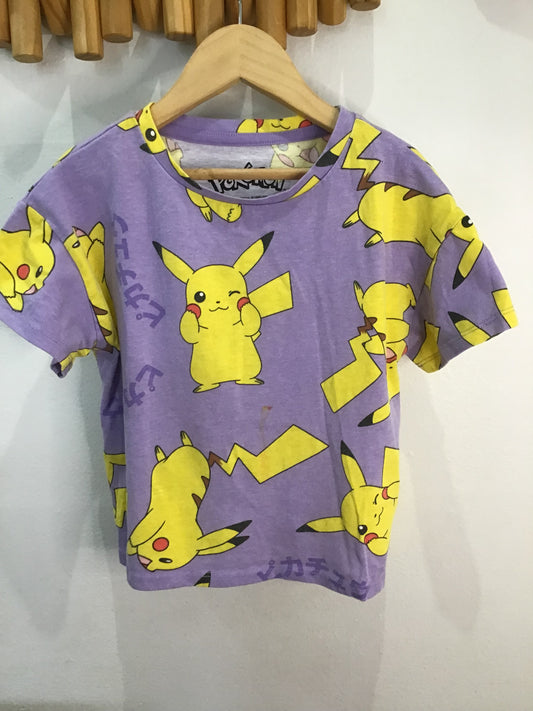 Tee Pikachu crop 7-8y*