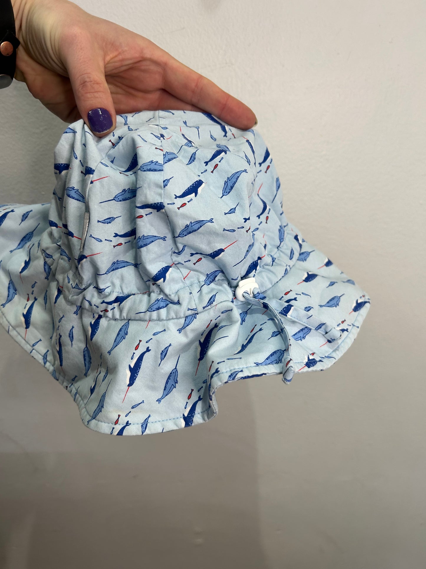 Jan & Jul sharks adjustable hat 5-12y