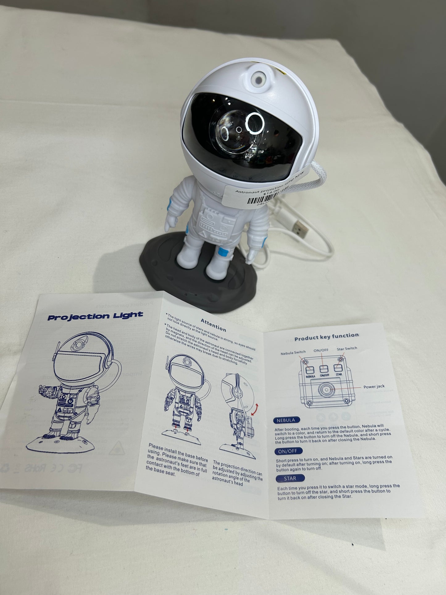 Astronaut projection lamp NEW