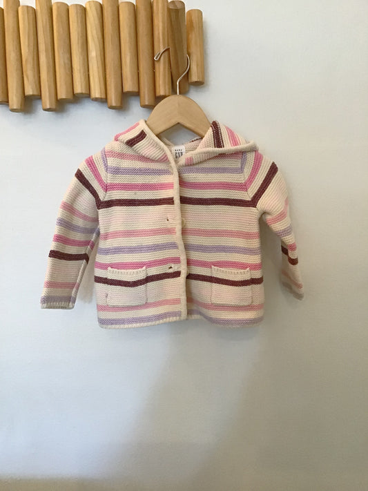 Pastel stripe brannan sweater 6-12m
