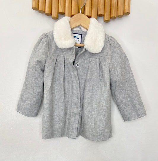 Sparkly silver light weight coat 2y