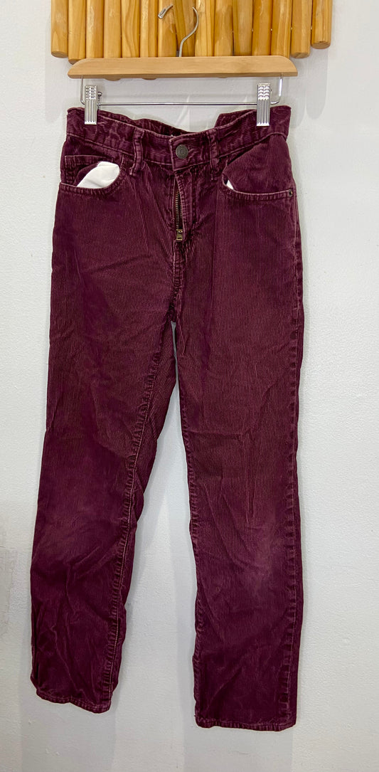 Maroon corduroy original fit pants 12y