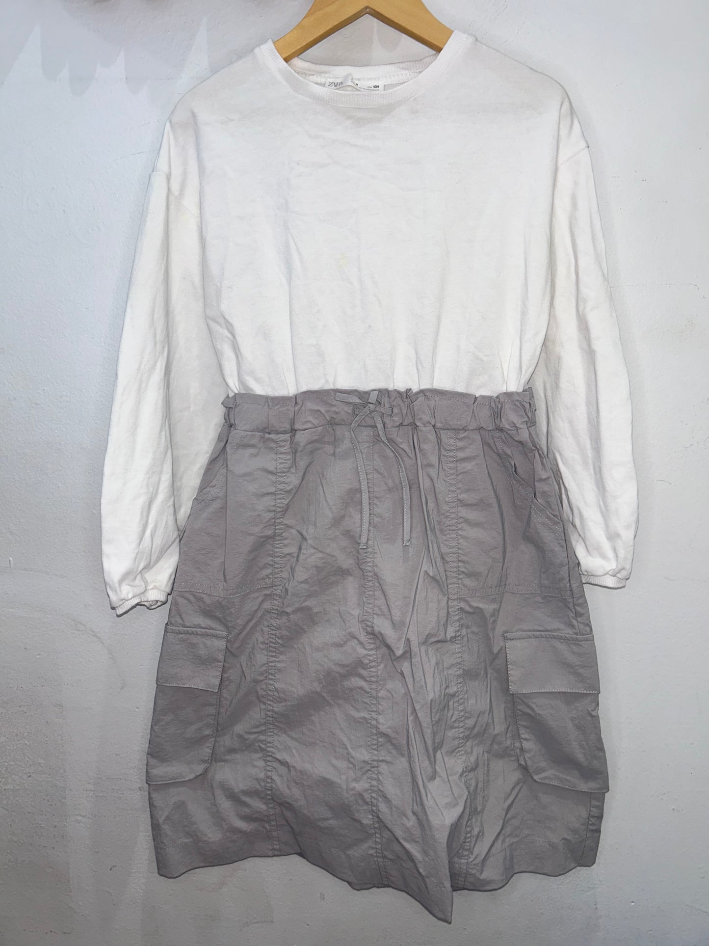 Canvas and pullover dress 9y