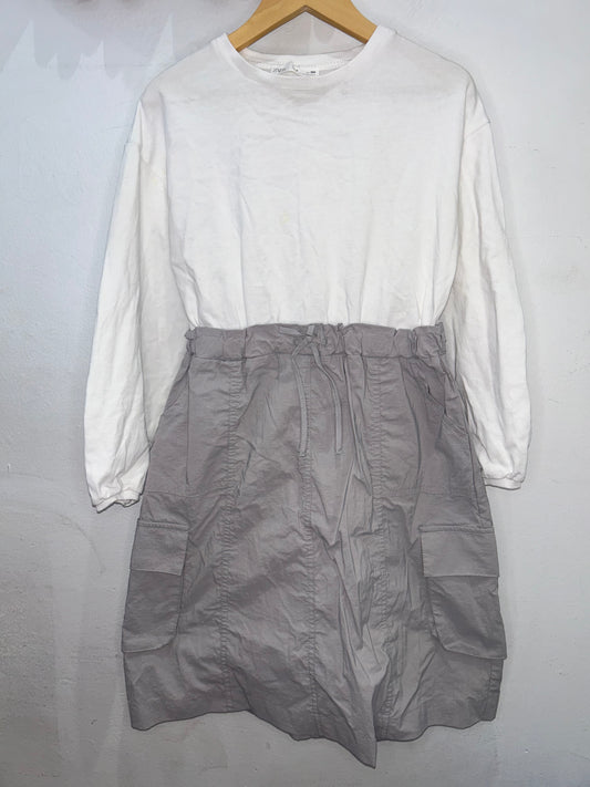 Canvas and pullover dress 9y