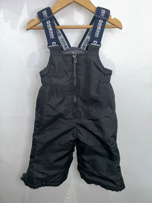 Black bib snowpants 12m