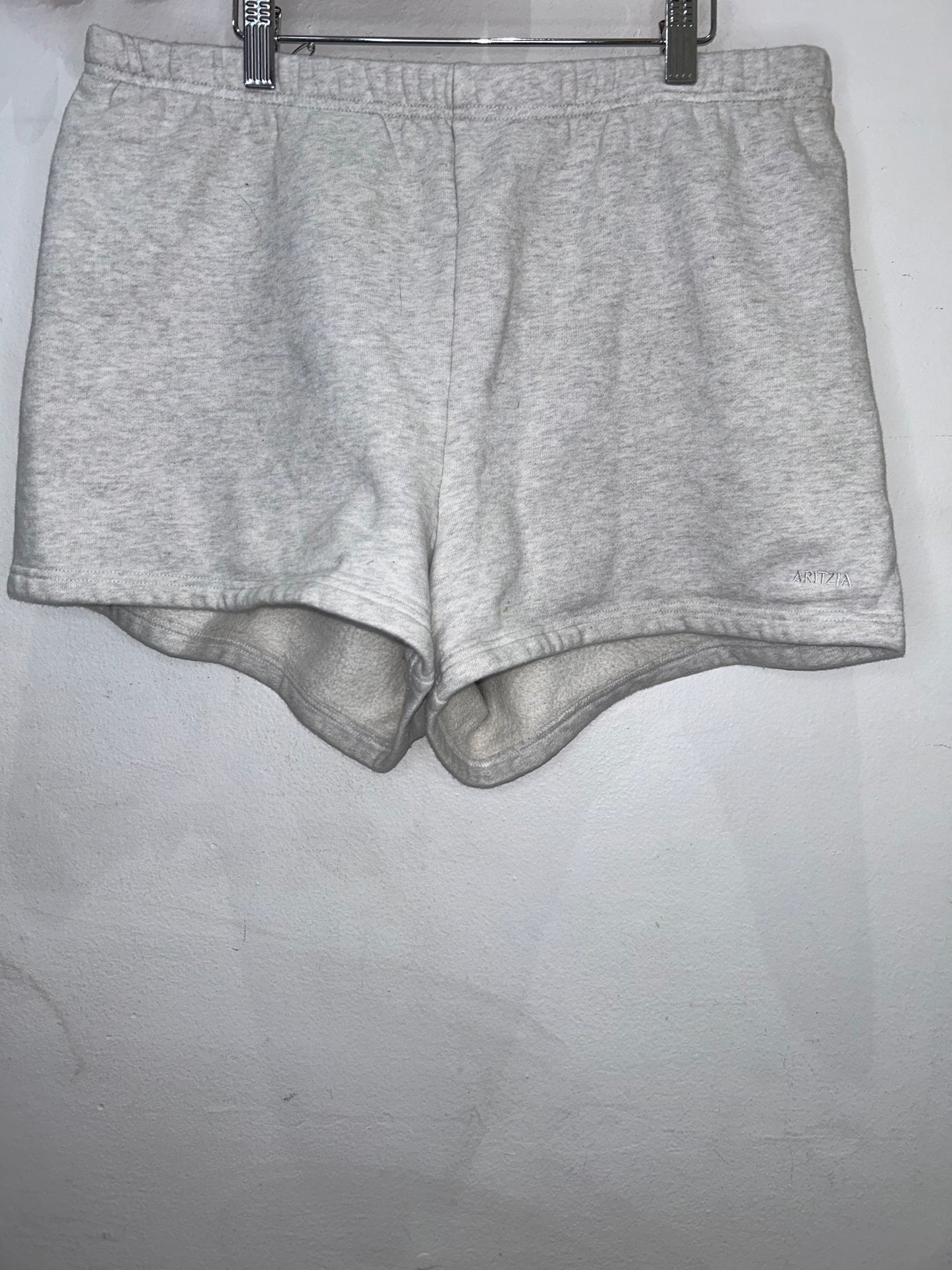 Sweat Fleece cozy grey shorts- adult L