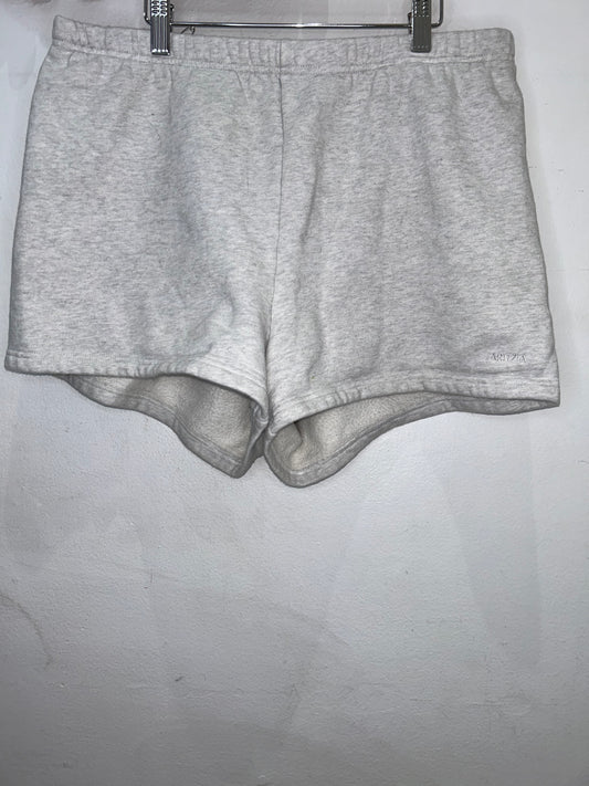 Sweat Fleece cozy grey shorts- adult L