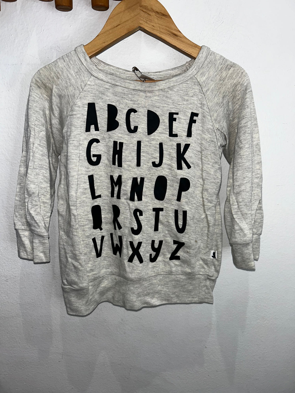 Little & Lively alphabet pullover 1-2y