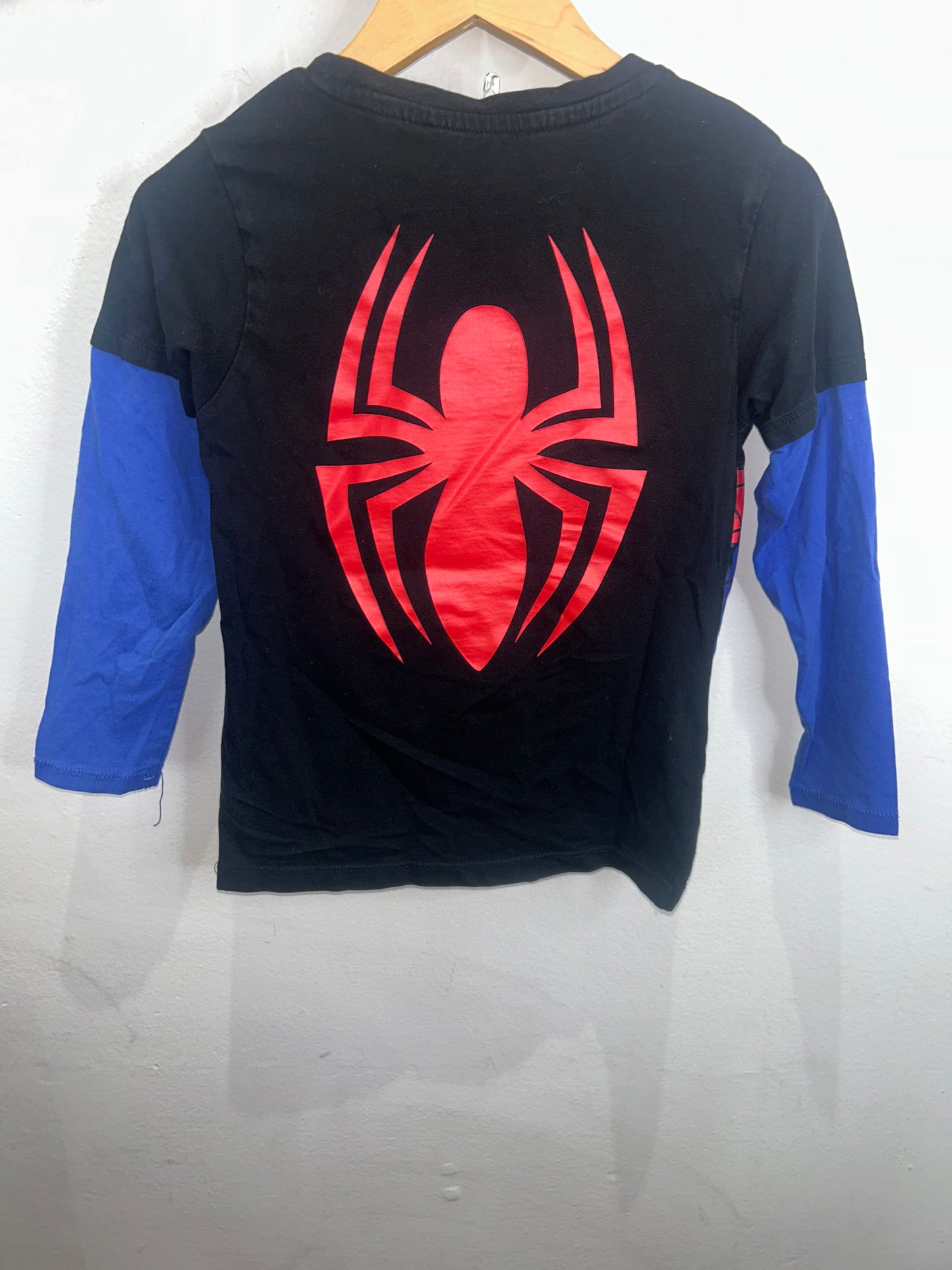 Spiderman baseball style tee 4-6y