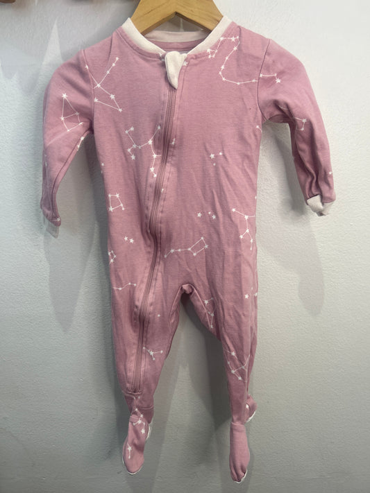 Zippyjamz pink constellations sleeper 6-9m