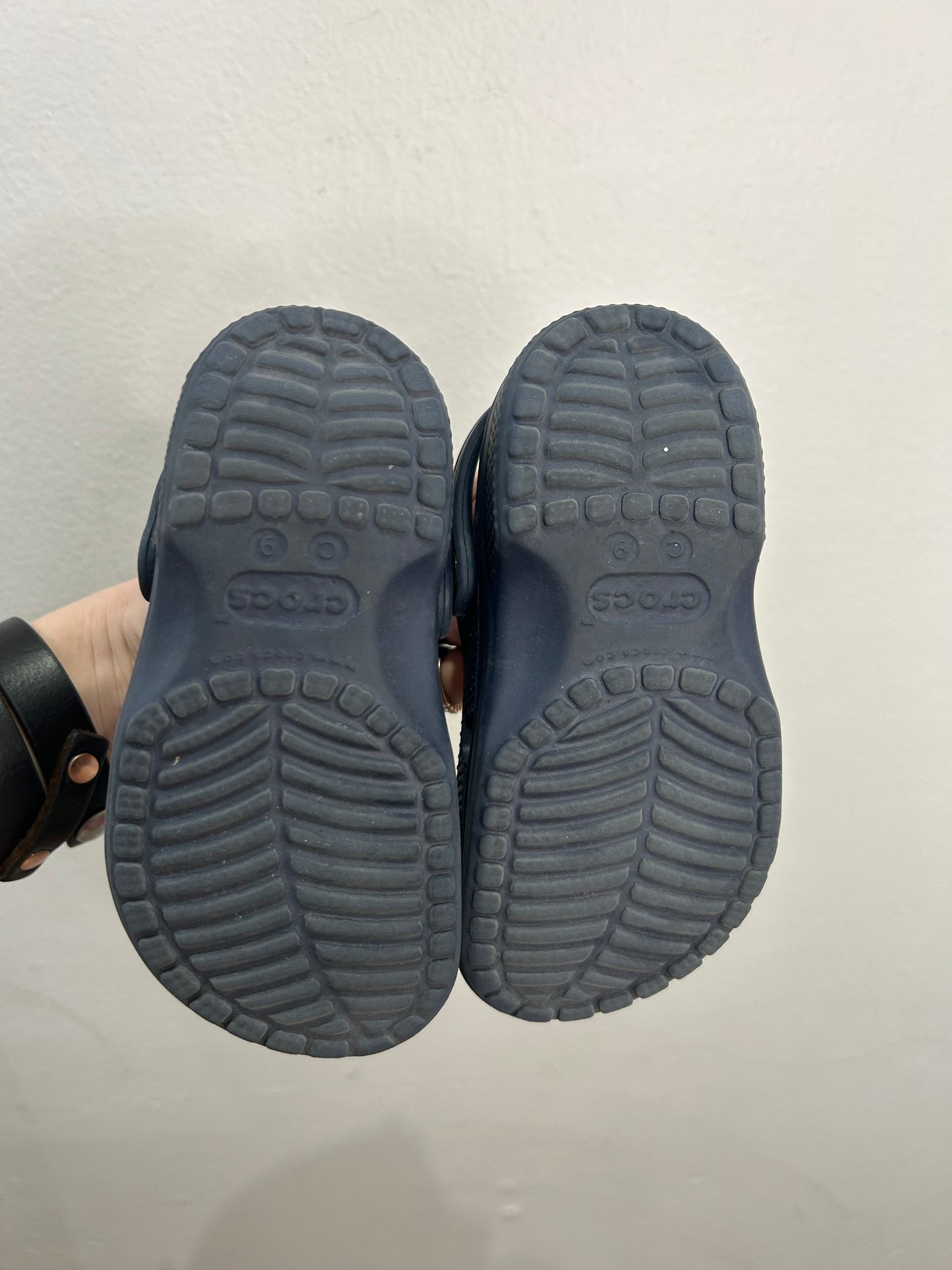 C9 navy Crocs
