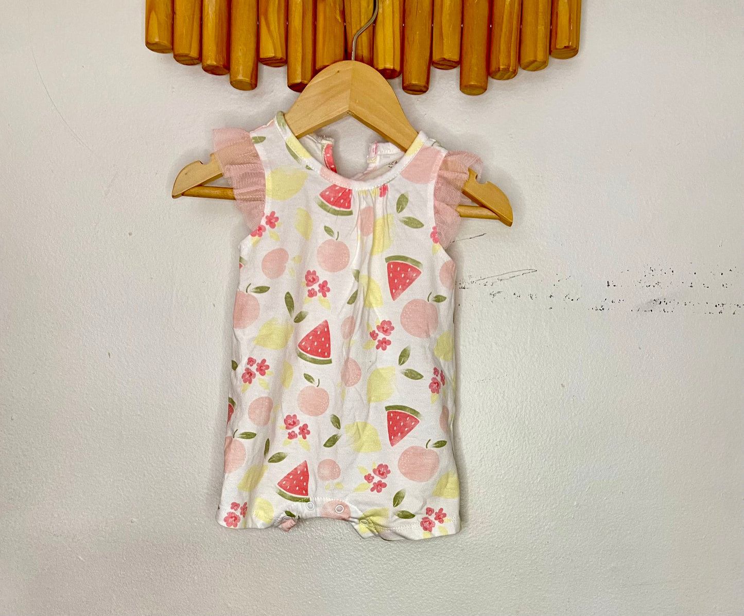 Fruits shorty romper 6m