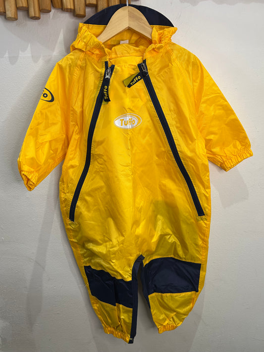 Tuffo yellow rainsuit 18m
