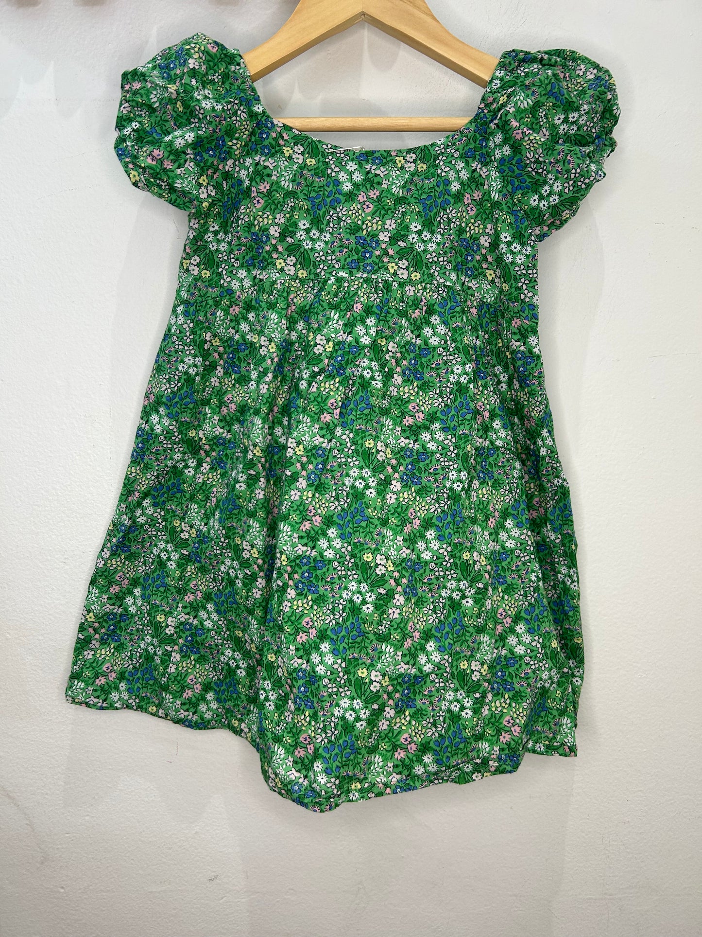Janie & Jack green floral dress 3y