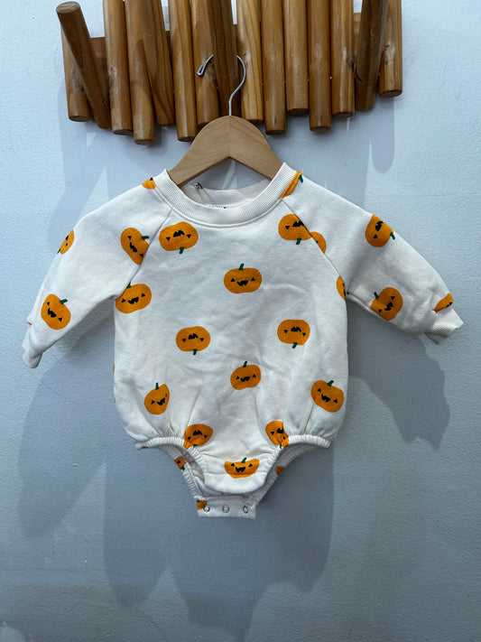 Pumpkin pullover onesie 3-6m
