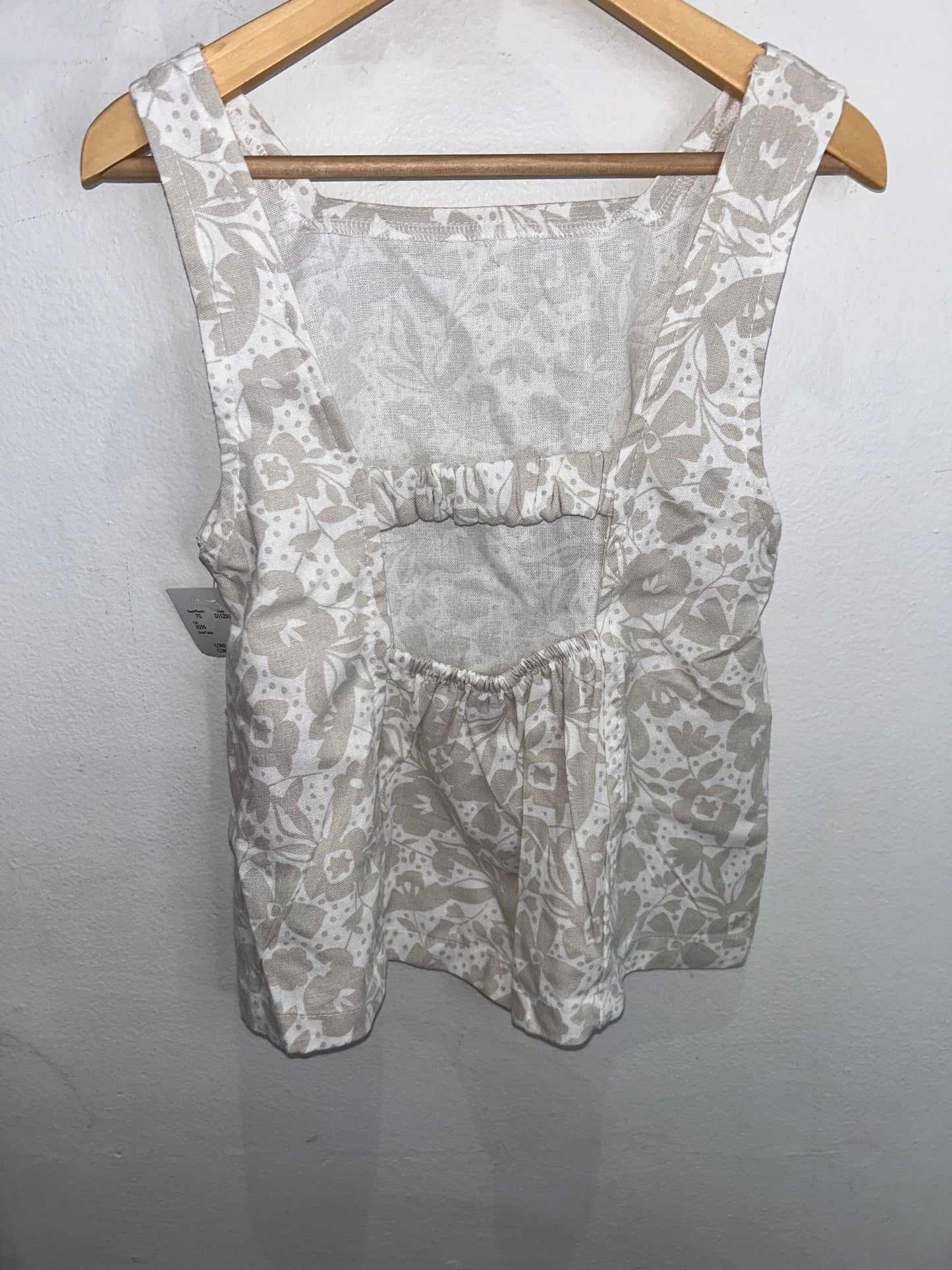 Brown floral skort set 12y NEW